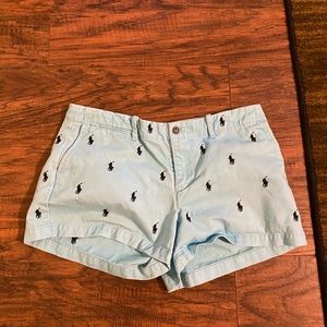 Polo Blue logo shorts size 8